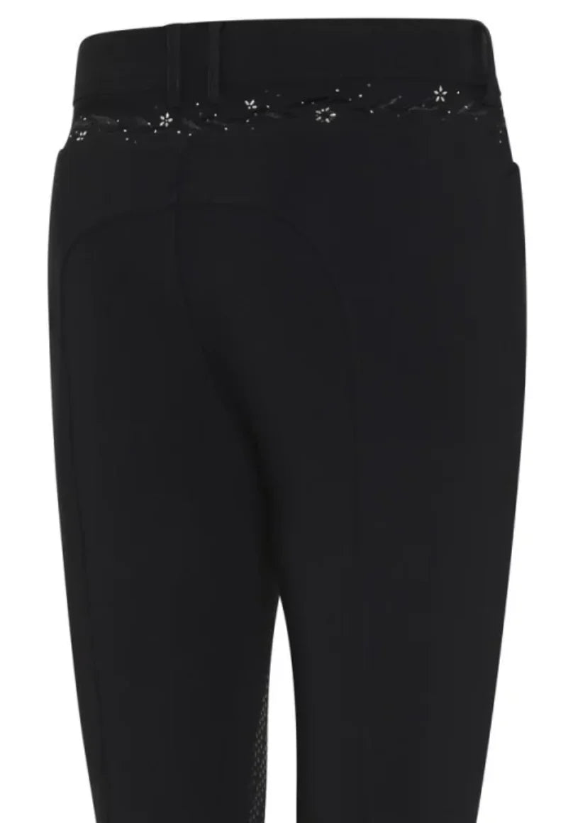 Samshield Jully Flower Jewellery Ridebukser m.Fuldgrip - Sort