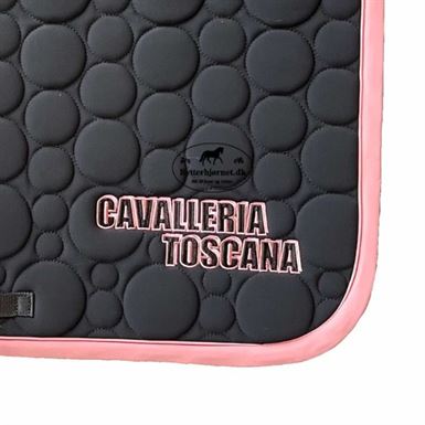 Cavalleria Toscana Bubble Quilt Springunderlag - Sort/Lyserød