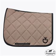 Cavalleria Toscana Diamond Quilted Dressurunderlag - Taupe/Sort