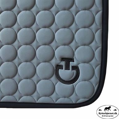 Cavalleria Toscana Circle Quilted Springunderlag - Iron Grey/Sort