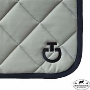 Cavalleria Toscana Diamond Quilted Dressurunderlag - Cement/Sort