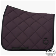 Cavalleria Toscana Diamond Quilted Dressurunderlag - Plum/Sort