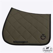 Cavalleria Toscana Diamond Quilted Springunderlag - Olive/Sort