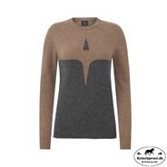 Trolle Projects Extra Fine Uld Star Crew Sweater - Grey/Taupe